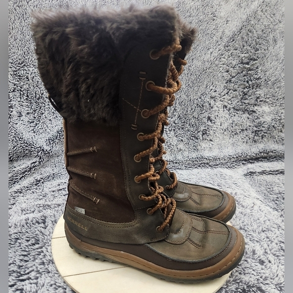 Merrell Shoes - MERRELL Decora Prelude Winter Snow Boot WP Faux Fur Tall 200g Women's Size 7